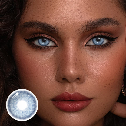 Goldie Blue Coloured Contact Lenses